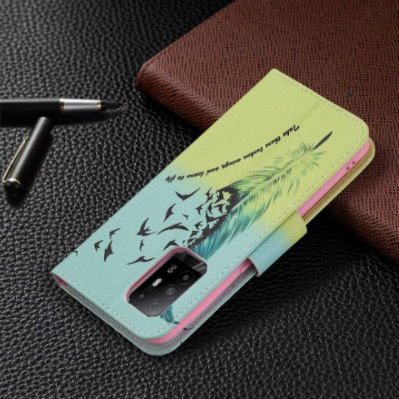 Capa Flip Para Oppo A94 5G Aprender A Voar