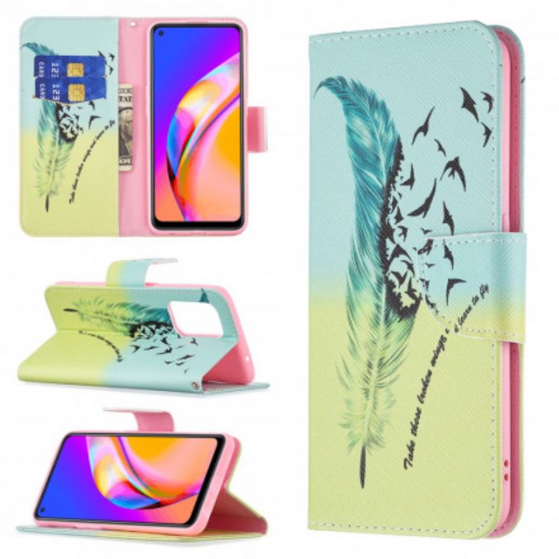 Capa Flip Para Oppo A94 5G Aprender A Voar