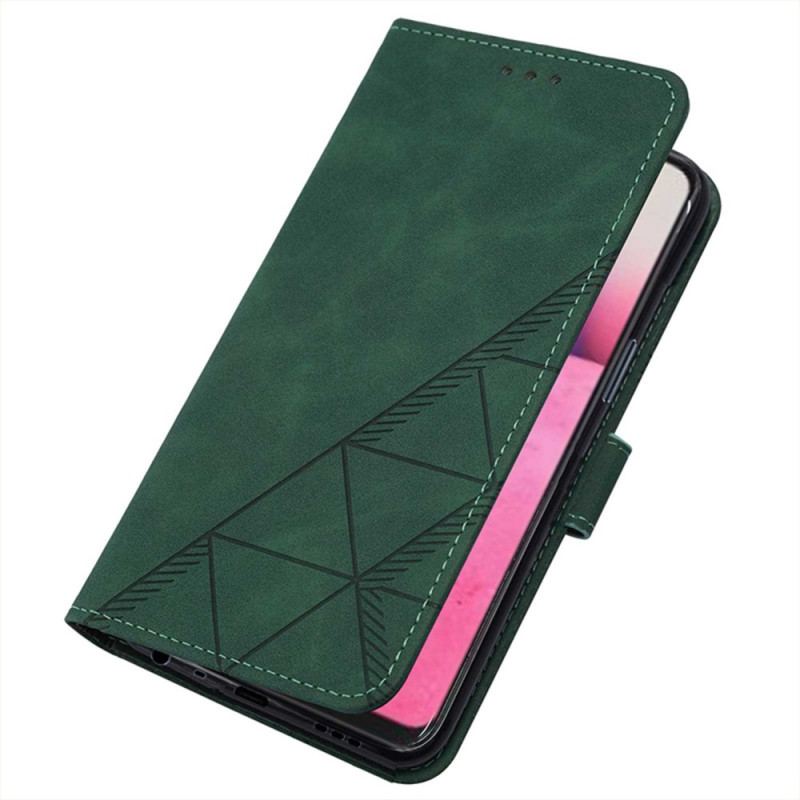 Capa Flip Para Oppo A94 5G Couro Sintético Com Alça