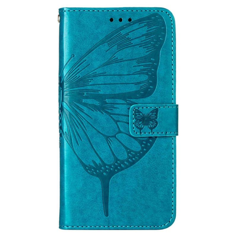 Capa Folio Para Oppo A94 5G Borboleta Com Cordão