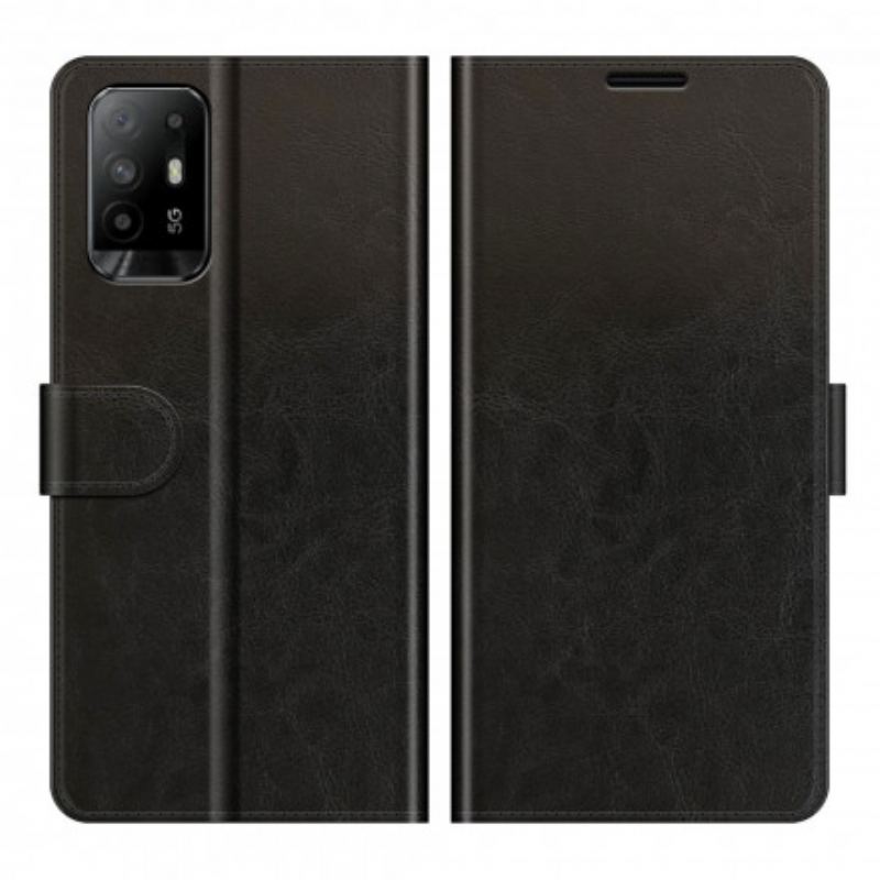 Capa Folio Para Oppo A94 5G Couro Ultra Sintético