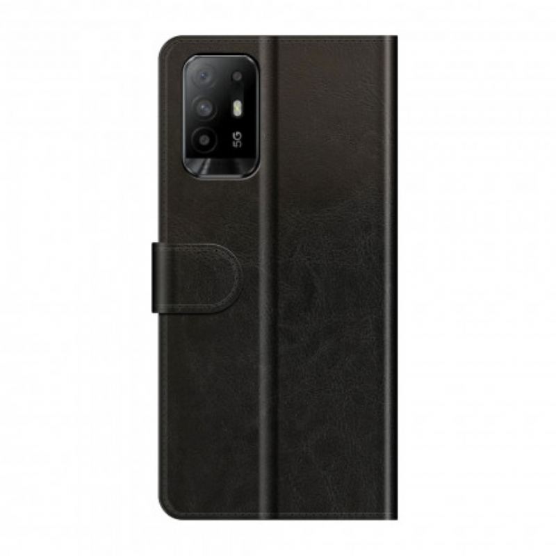 Capa Folio Para Oppo A94 5G Couro Ultra Sintético