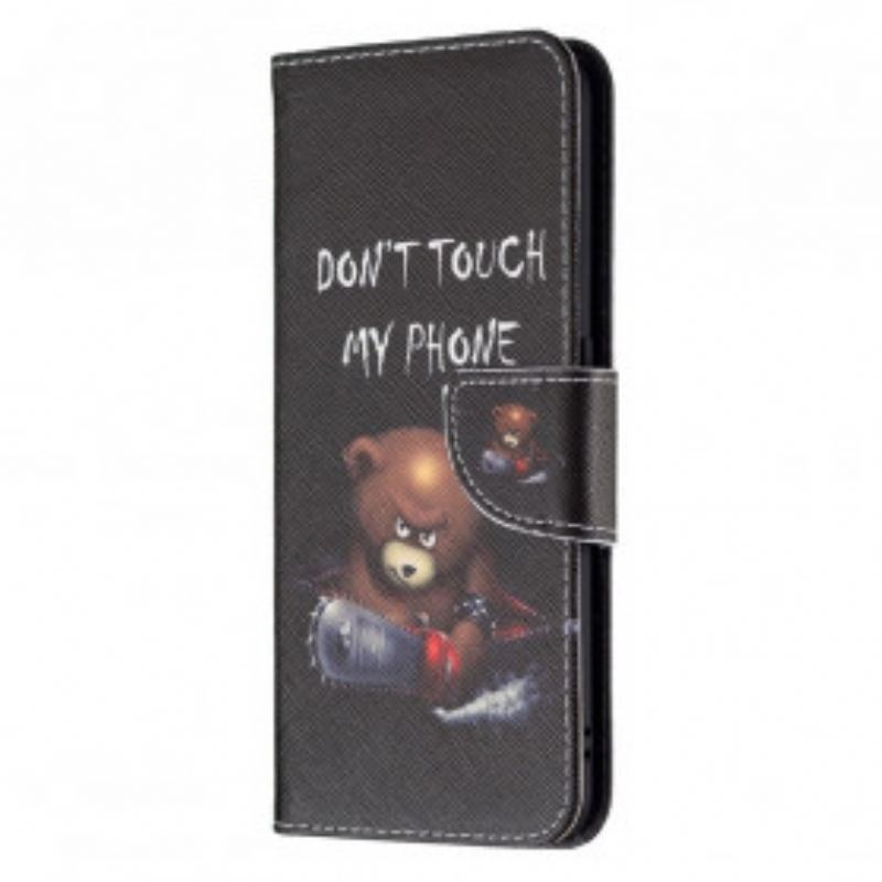 Capa Folio Para Oppo A94 5G Urso Perigoso