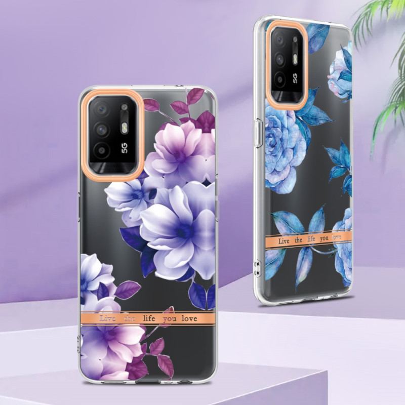 Capa Para Oppo A94 5G Flores Violetas