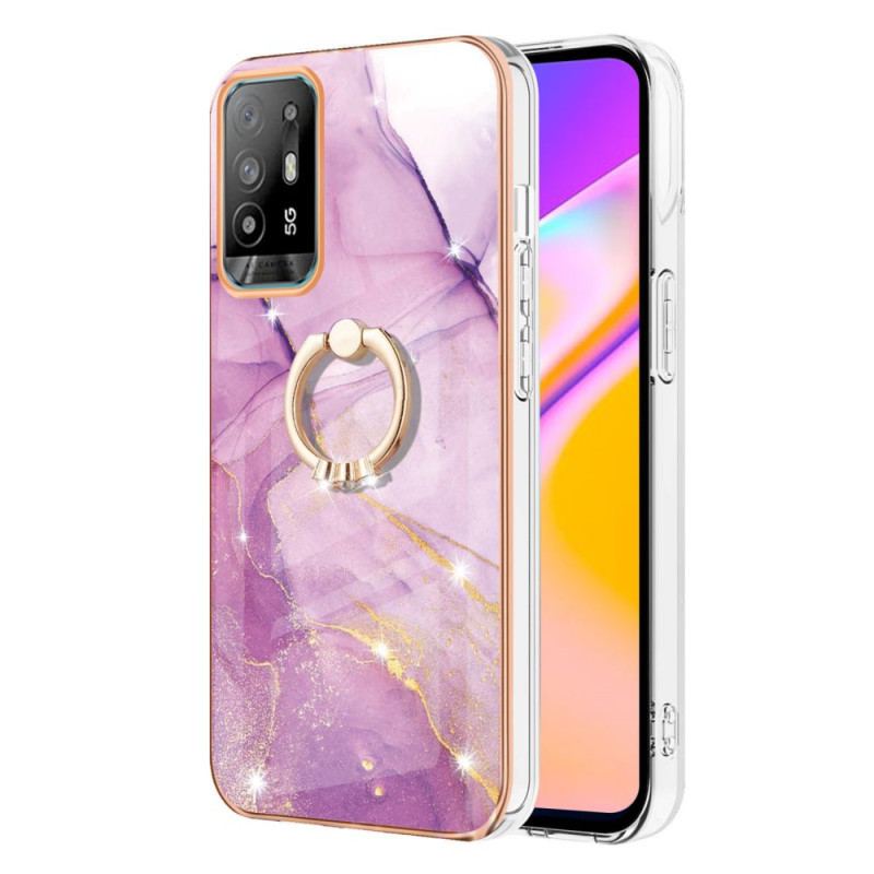 Capa Para Oppo A94 5G Mármore Com Anel