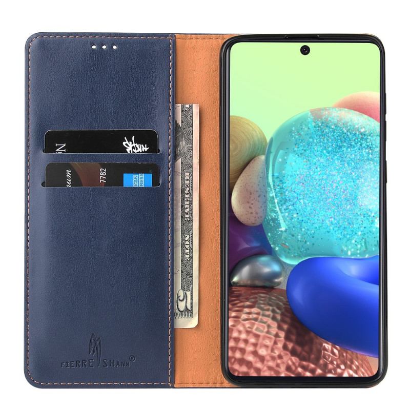 Capa De Celular Para Samsung Galaxy A71 5G Flip Couro Legitimo