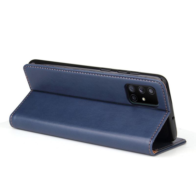 Capa De Celular Para Samsung Galaxy A71 5G Flip Couro Legitimo