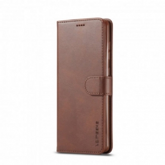 Capa De Couro Para Samsung Galaxy A71 5G Lc.imeeke Efeito Couro