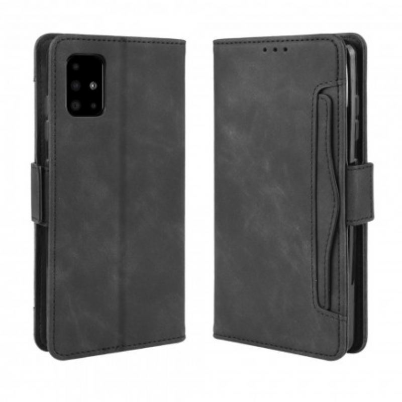 Capa De Couro Para Samsung Galaxy A71 5G Multi-card Premier Class