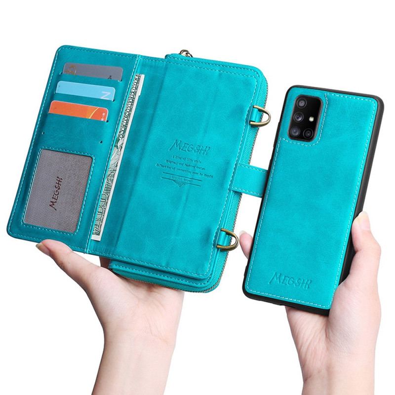 Capa Flip Para Samsung Galaxy A71 5G Megshi Destacável