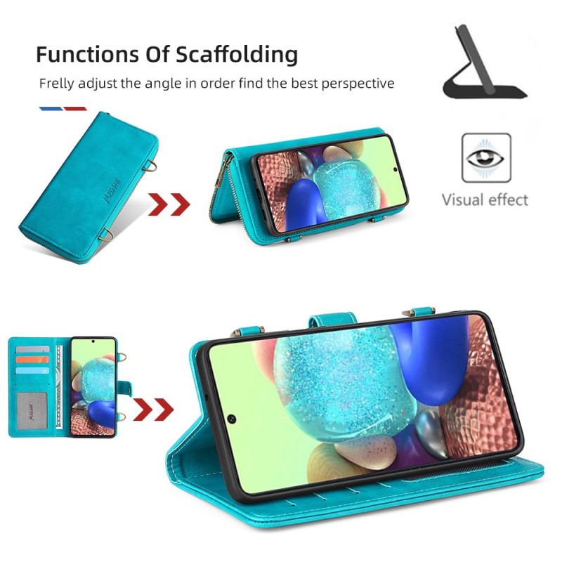 Capa Flip Para Samsung Galaxy A71 5G Megshi Destacável