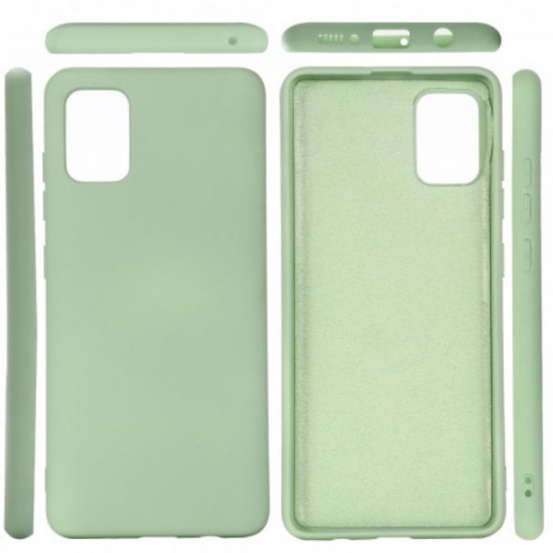 Capa Para Samsung Galaxy A71 5G Design De Silicone Líquido