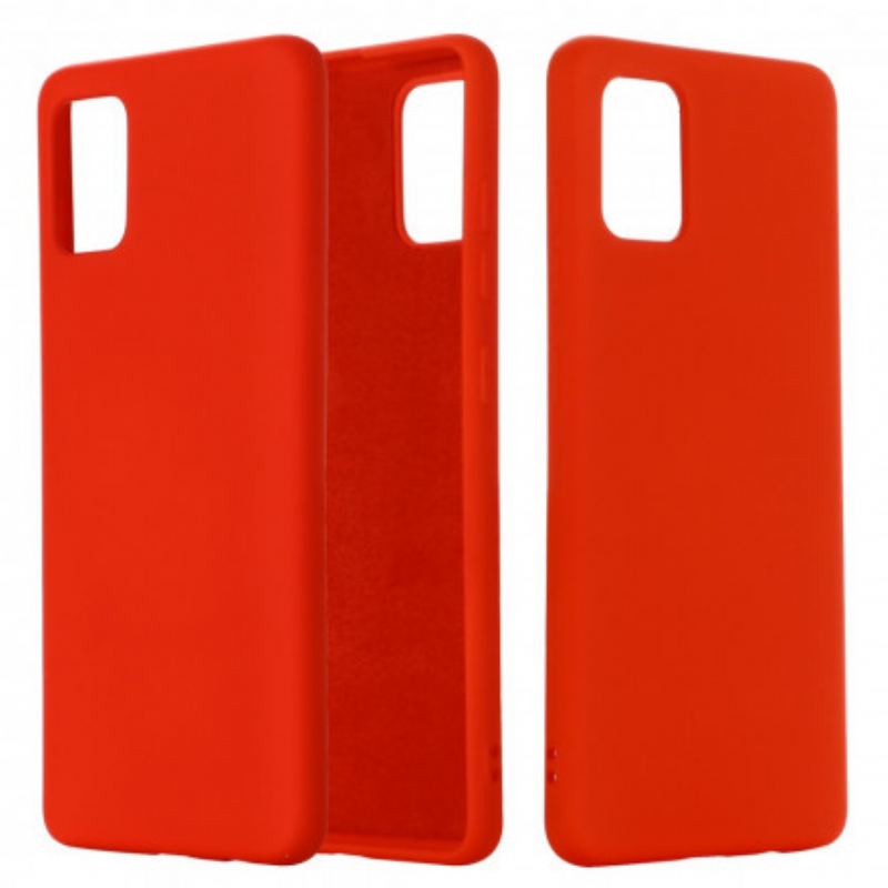 Capa Para Samsung Galaxy A71 5G Design De Silicone Líquido