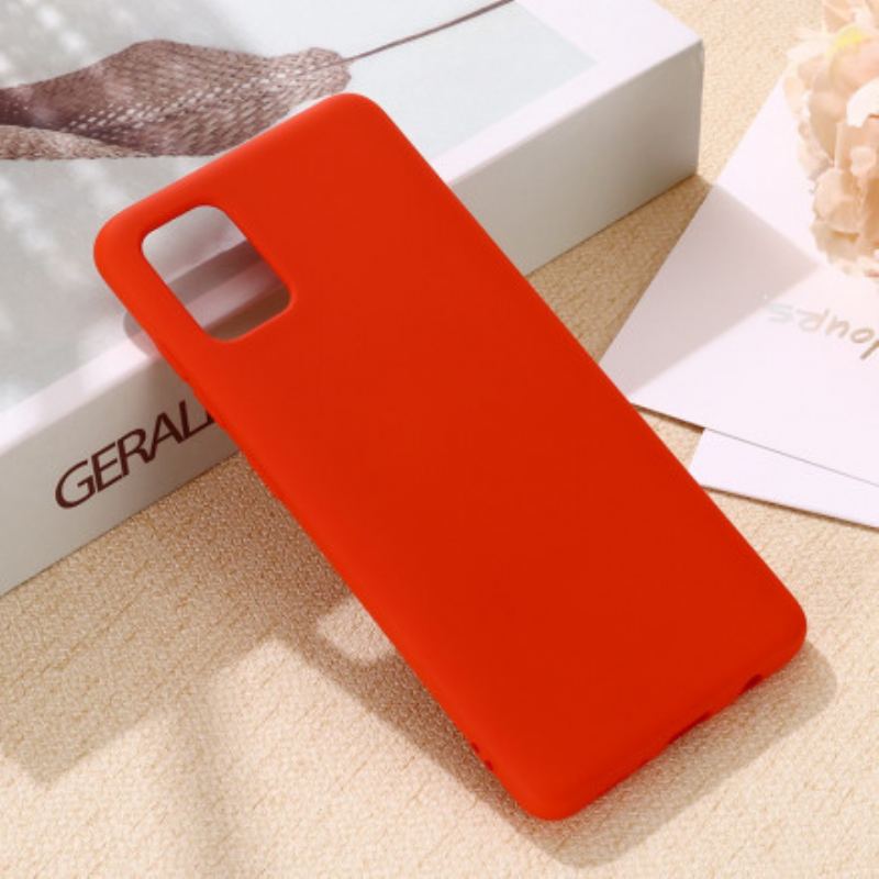 Capa Para Samsung Galaxy A71 5G Design De Silicone Líquido