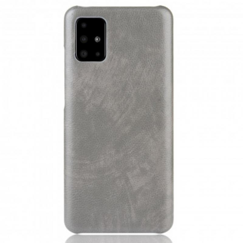 Capa Para Samsung Galaxy A71 5G Efeito Couro Lichia