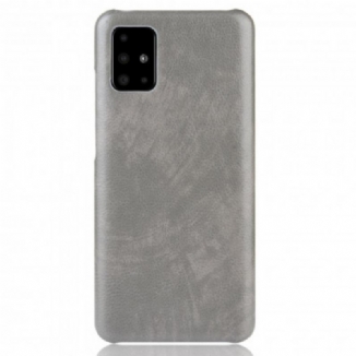 Capa Para Samsung Galaxy A71 5G Efeito Couro Lichia