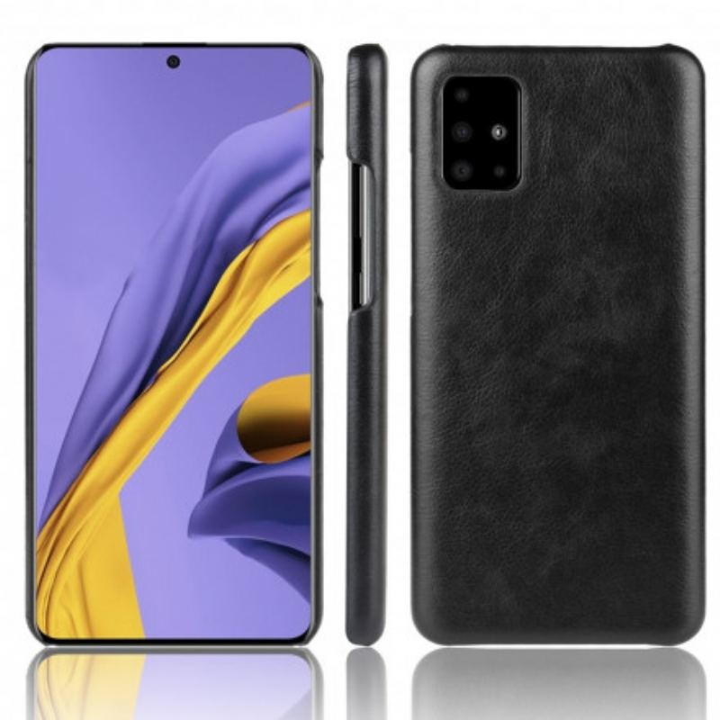 Capa Para Samsung Galaxy A71 5G Efeito Couro Lichia