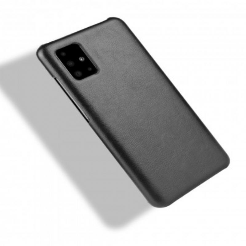 Capa Para Samsung Galaxy A71 5G Efeito Couro Lichia