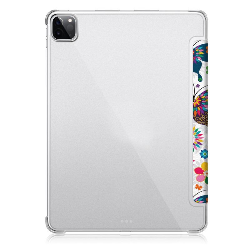 Capa De Celular Para iPad Pro 12.9" (2022) Borboletas Retrô