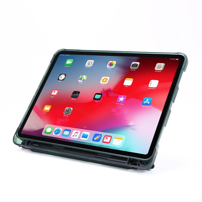 Capa De Celular Para iPad Pro 12.9" (2022) Capa Dobrável Efeito Couro