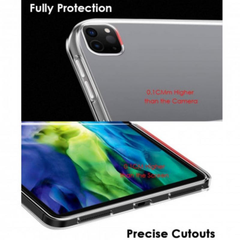 Capa De Celular Para iPad Pro 12.9" (2022) Silicone Transparente