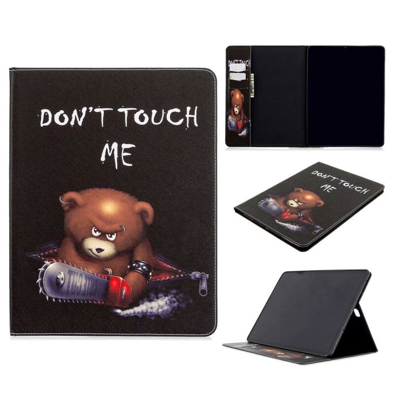 Capa De Couro Para iPad Pro 12.9" (2022) Padrão De Impressão De Urso