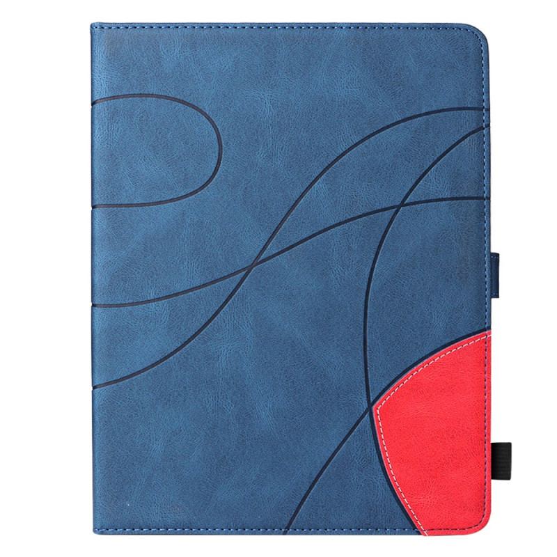 Capa Folio Para iPad Pro 12.9" (2022) Desenho Bicolor