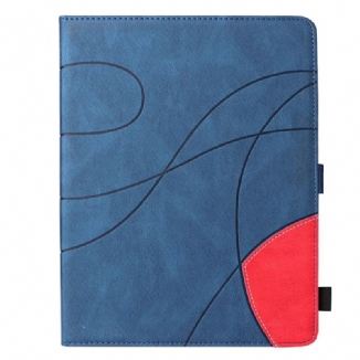 Capa Folio Para iPad Pro 12.9" (2022) Desenho Bicolor