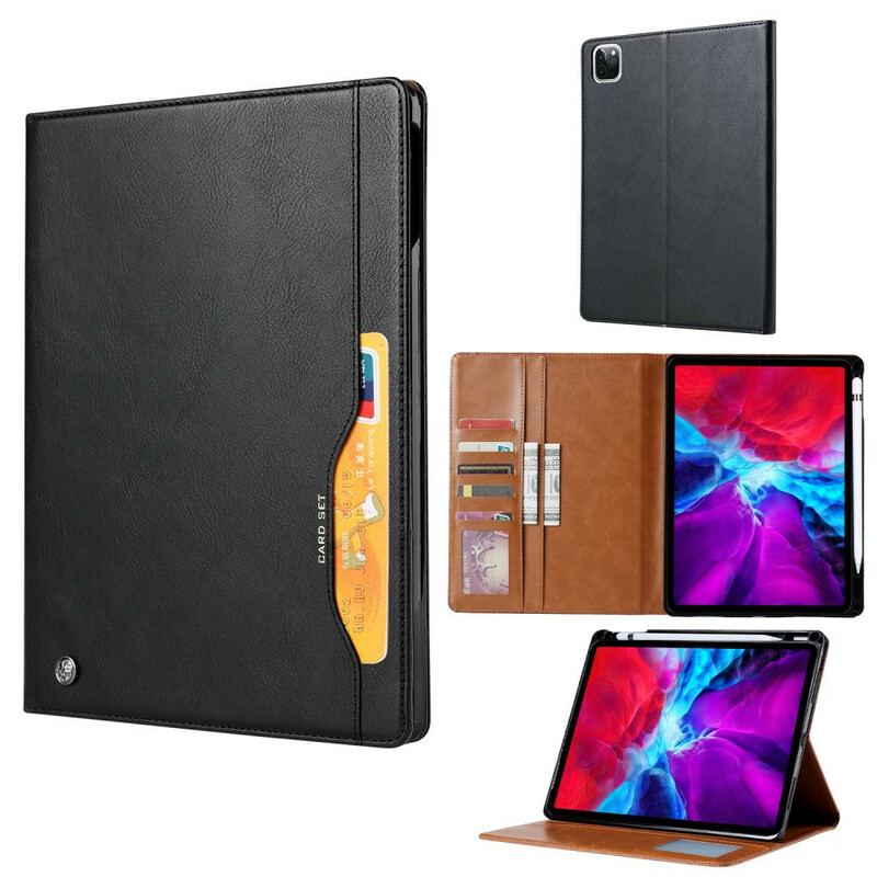 Capa Para iPad Pro 12.9" (2022) Couro Sintético Inteiro