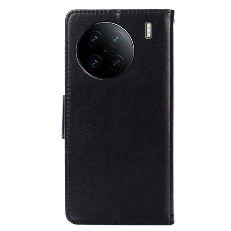 Capa Flip Para Vivo X90 Pro Vintage