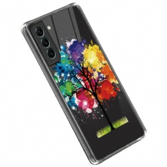 Capa De Celular Para Samsung Galaxy S23 Plus 5G Árvore Aquarela Perfeita