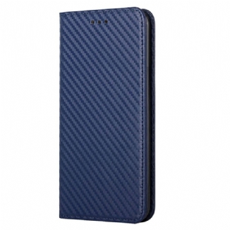 Capa De Celular Para Samsung Galaxy S23 Plus 5G De Cordão Flip Estilo Strappy Fibra De Carbono