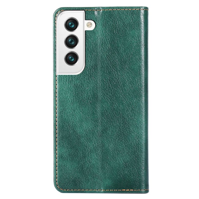 Capa De Celular Para Samsung Galaxy S23 Plus 5G Flip Costura De Couro Falso