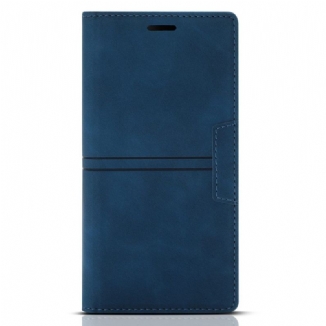 Capa De Celular Para Samsung Galaxy S23 Plus 5G Flip Fecho Magnético Com Costura Estilo Couro