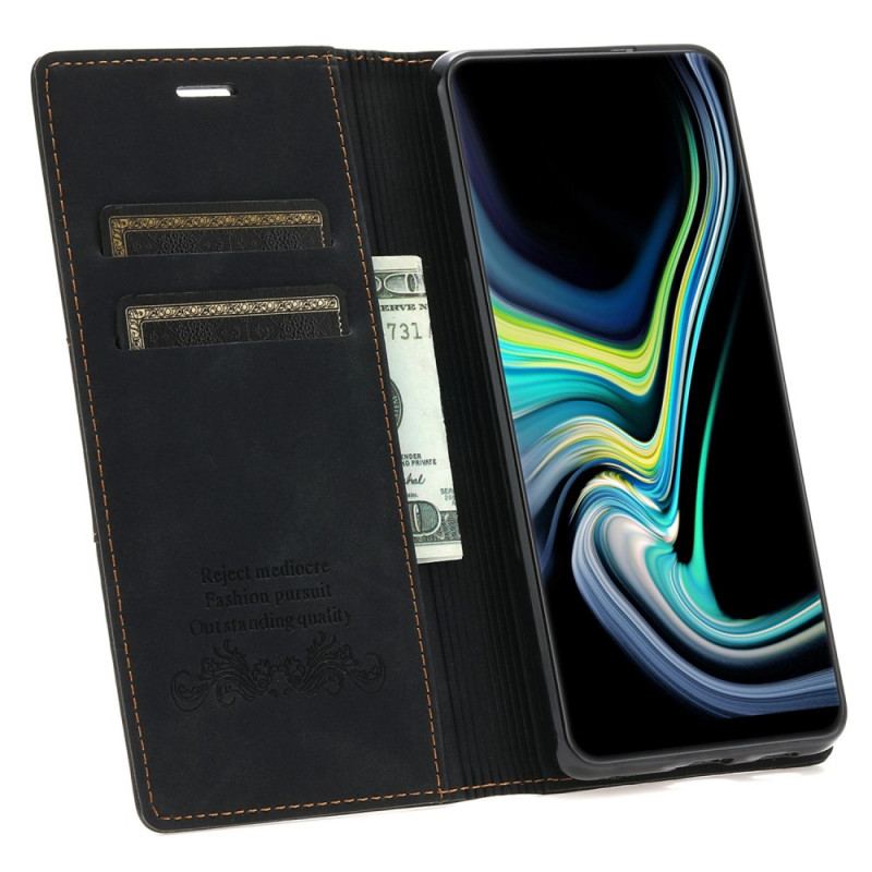 Capa De Celular Para Samsung Galaxy S23 Plus 5G Flip Fecho Magnético Com Costura Estilo Couro