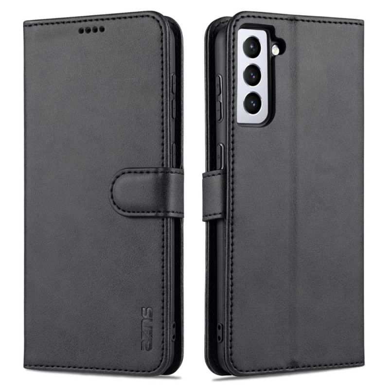 Capa De Couro Para Samsung Galaxy S23 Plus 5G Efeito Couro Azns