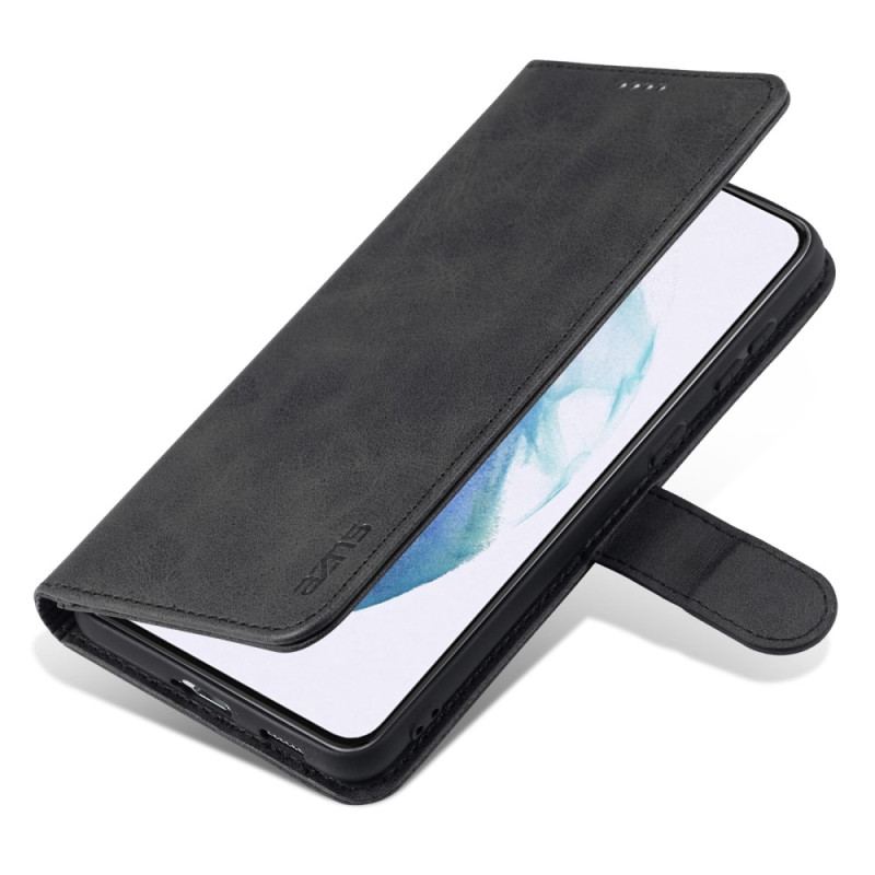 Capa De Couro Para Samsung Galaxy S23 Plus 5G Efeito Couro Azns