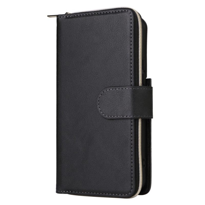 Capa Em Pele Para Samsung Galaxy S23 Plus 5G Com Bolsa De Zíper