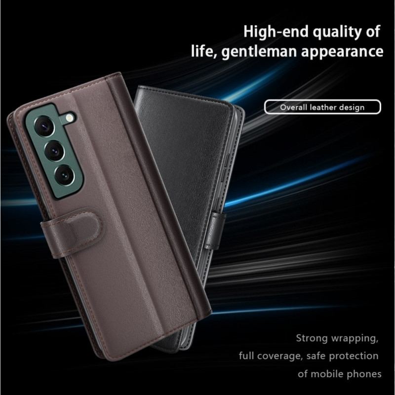 Capa Em Pele Para Samsung Galaxy S23 Plus 5G Couro Genuíno