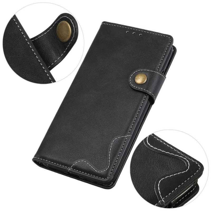 Capa Flip Para Samsung Galaxy S23 Plus 5G Botão Artístico