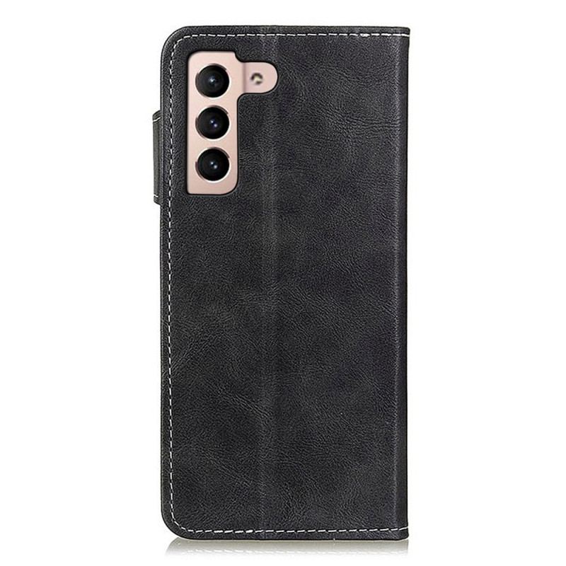 Capa Flip Para Samsung Galaxy S23 Plus 5G Botão Artístico