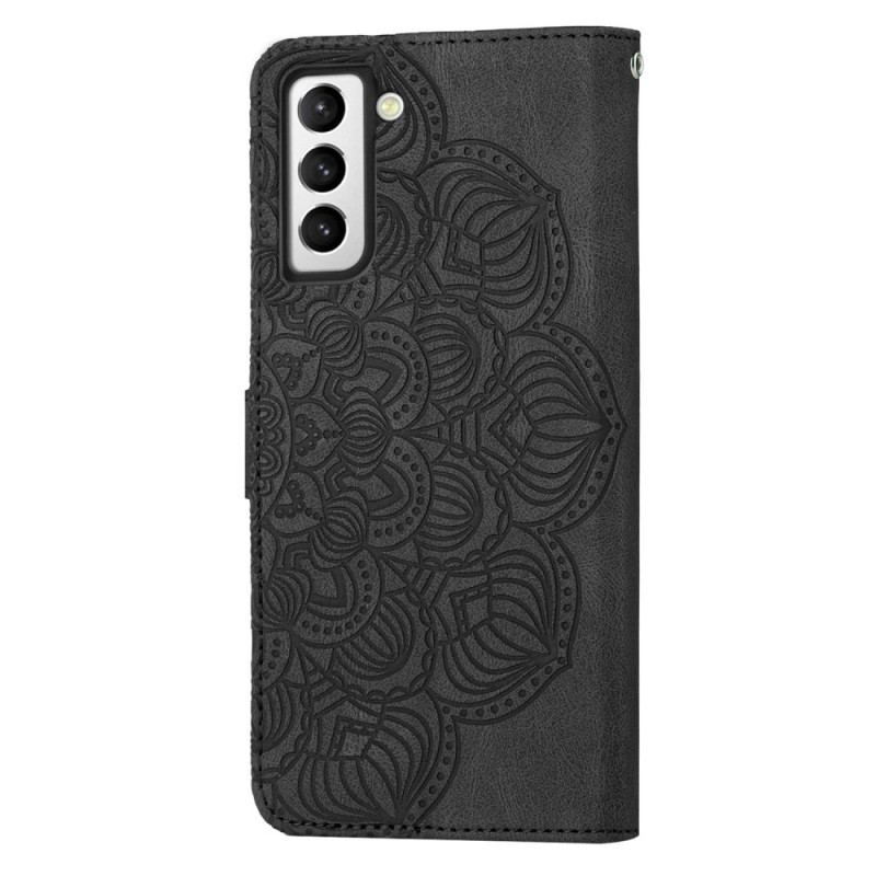 Capa Flip Para Samsung Galaxy S23 Plus 5G De Cordão Mandala Strappy