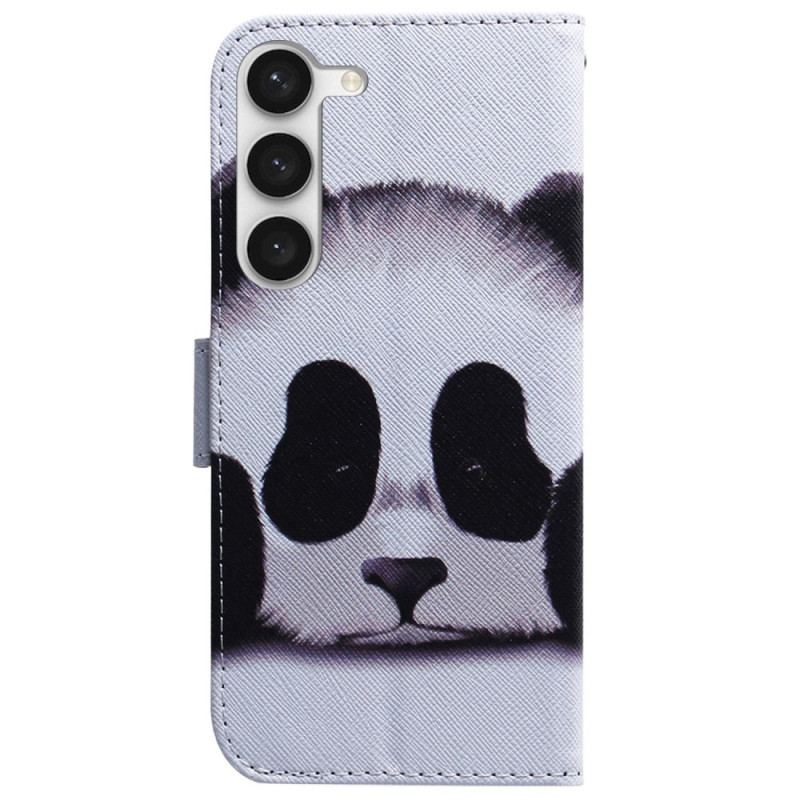 Capa Flip Para Samsung Galaxy S23 Plus 5G De Cordão Meu Panda Lanyard