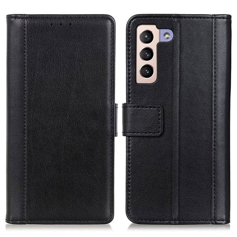 Capa Flip Para Samsung Galaxy S23 Plus 5G Estilo De Couro