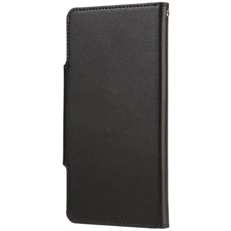 Capa Capa Flip Para Samsung Galaxy S23 Plus 5G Fecho De Prata Destacável