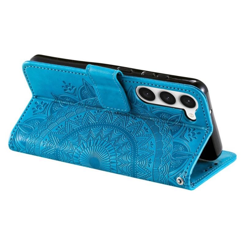 Capa Flip Para Samsung Galaxy S23 Plus 5G Mandala Do Sol