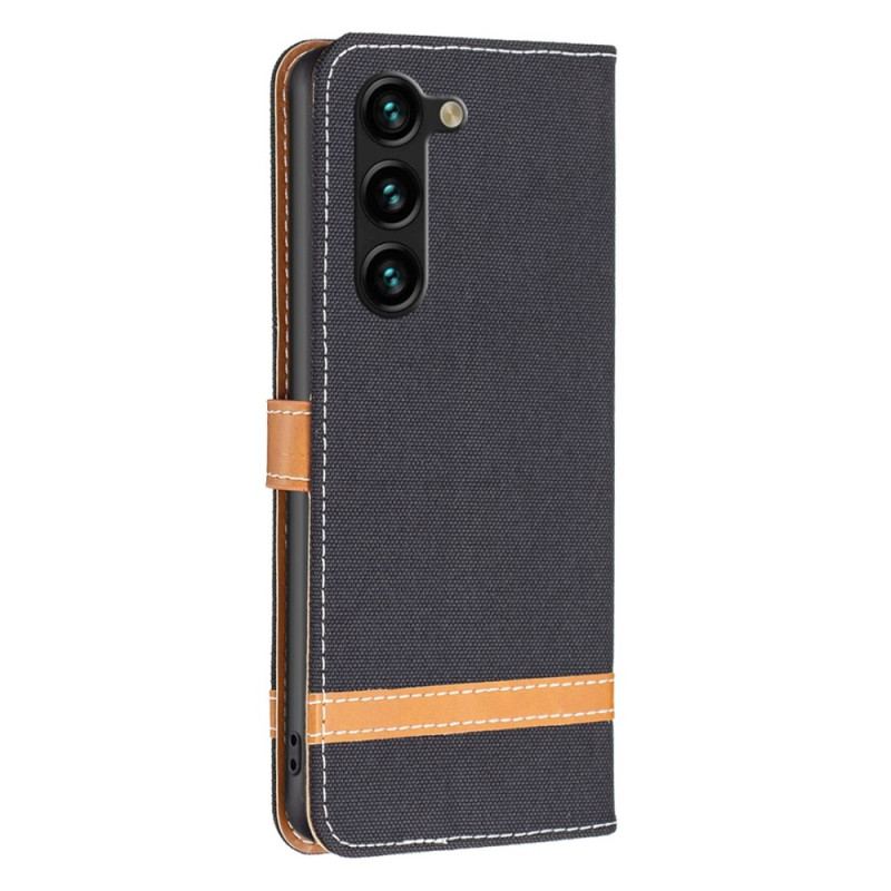 Capa Flip Para Samsung Galaxy S23 Plus 5G Pano E Cordão