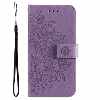 Capa Folio Para Samsung Galaxy S23 Plus 5G De Cordão Mandala Strappy