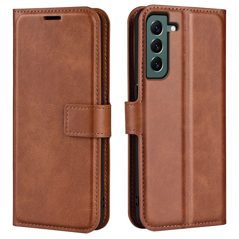 Capa Folio Para Samsung Galaxy S23 Plus 5G Estilo Cor De Couro