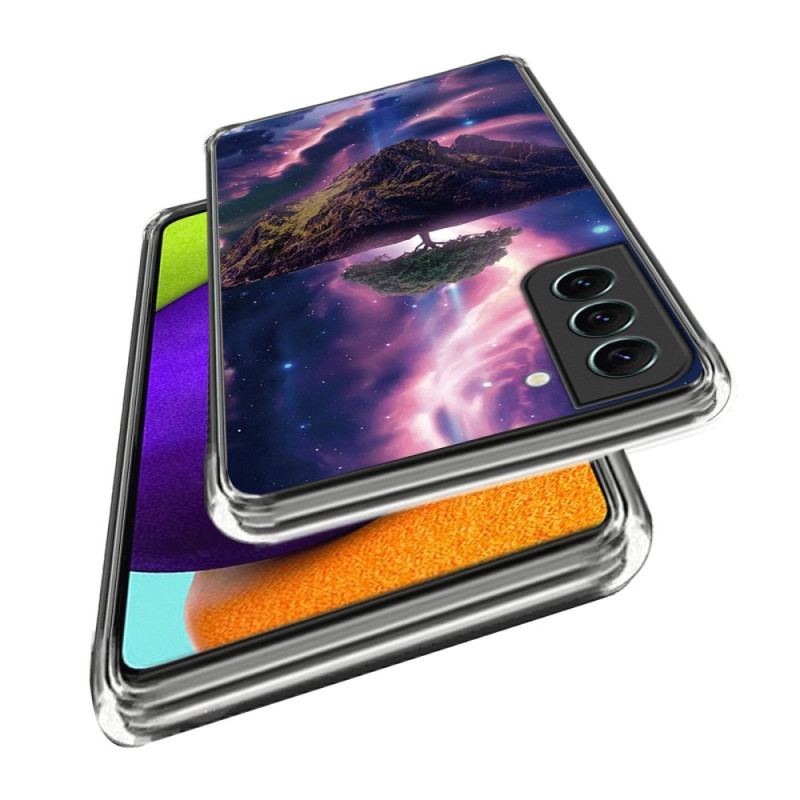 Capa Para Samsung Galaxy S23 Plus 5G Árvore Futurista De Silicone